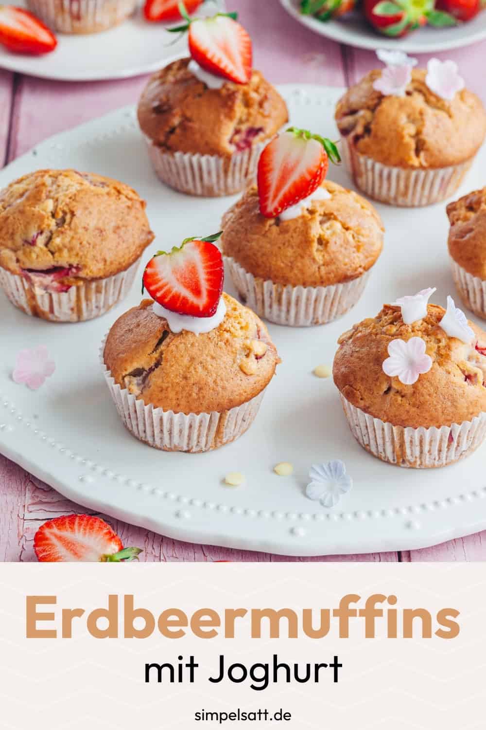 Erdbeer-Muffins mit Joghurt – einfach &amp; saftig