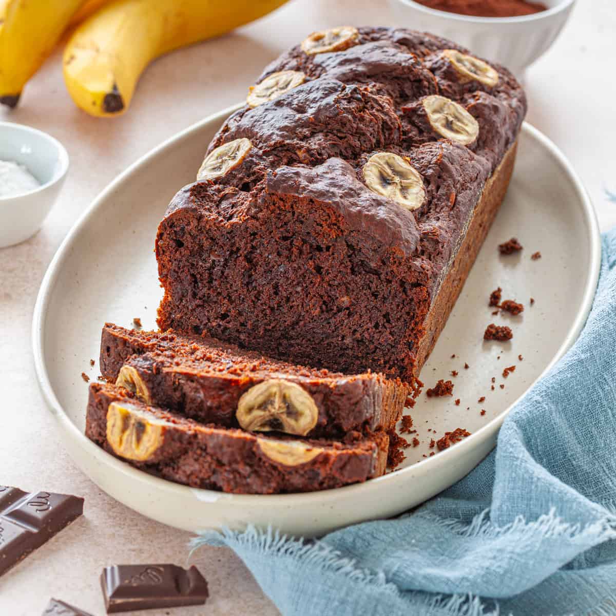 Schokokuchen mit Bananen saftig Rezept